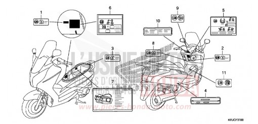 CAUTION LABEL FES125AC de 2012